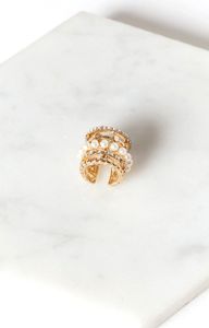 Eclat Galaxy CZ Ear Cuff Gold sold by Beginning Boutique
