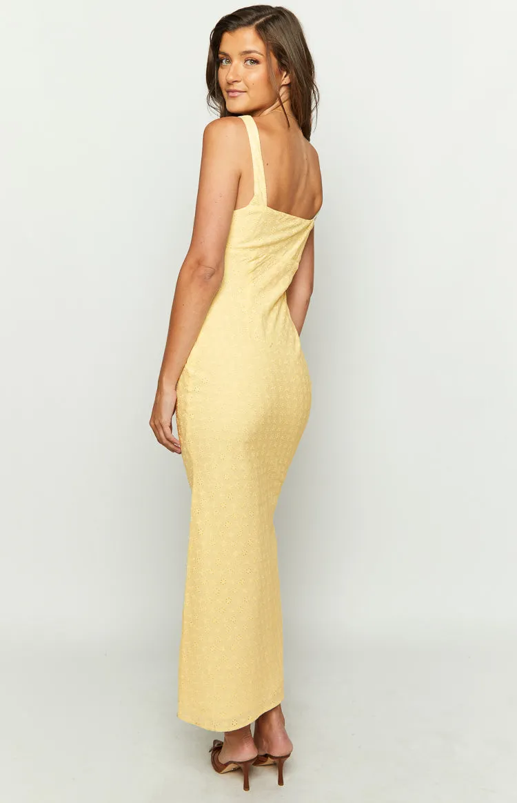 Evilia Yellow Midi Dress sold by Beginning Boutique product image thumbnail 5