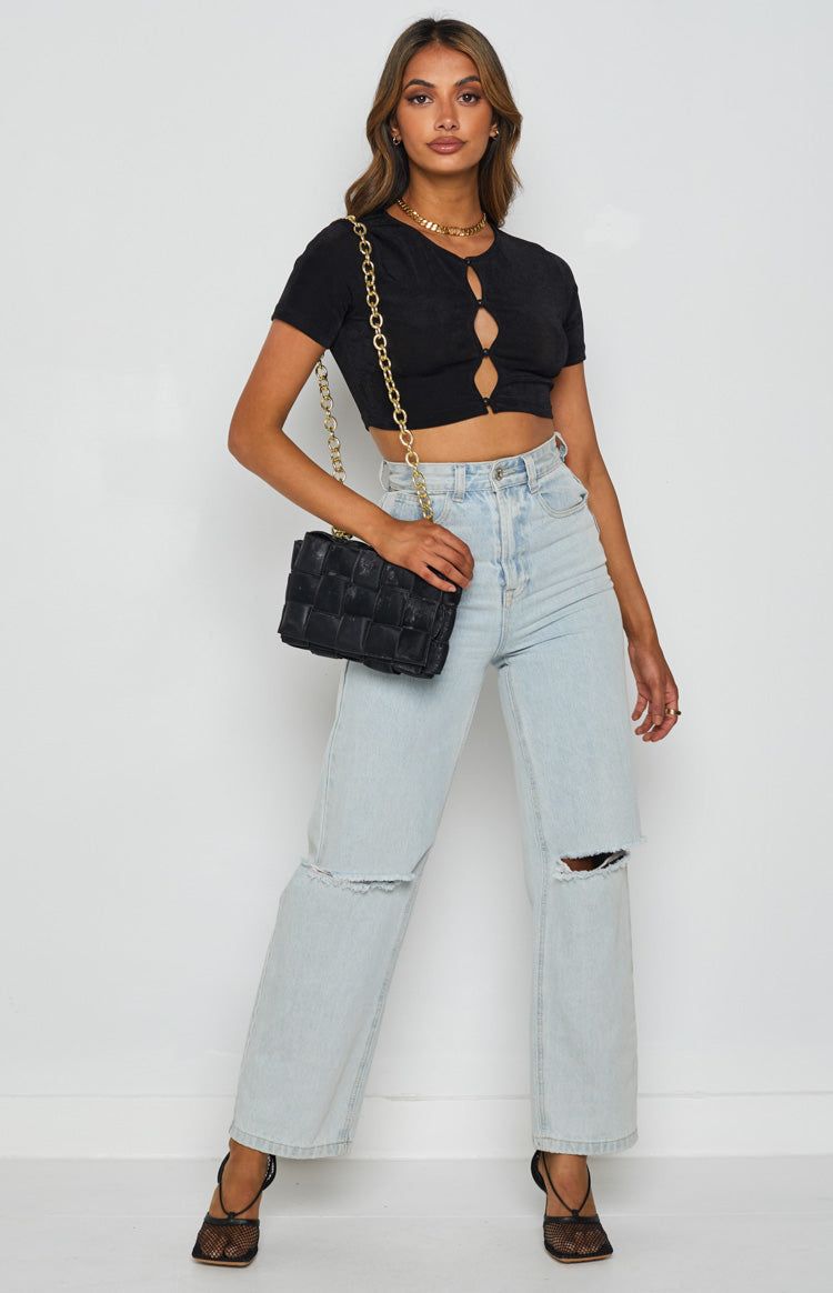 Moscow Crop Top Black sold by Beginning Boutique product image thumbnail 3