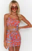 Nikita Orange Floral Mini Dress sold by Beginning Boutique