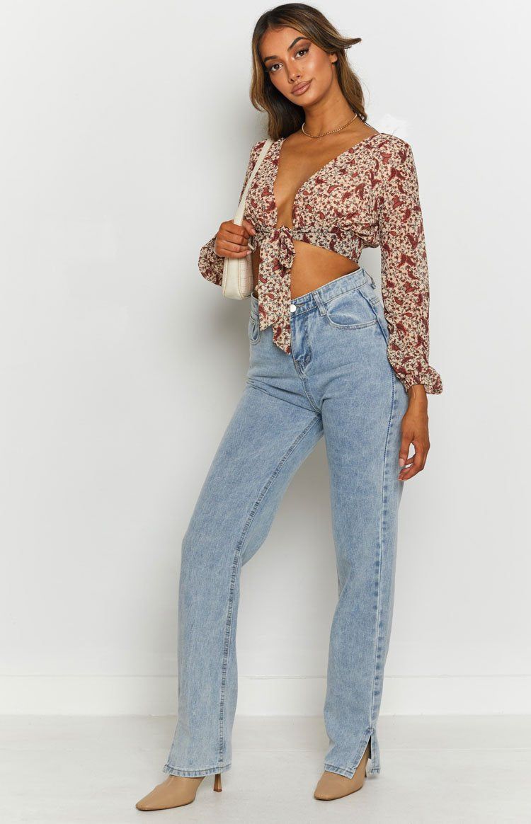 Neptune Long Sleeve Top Paisley sold by Beginning Boutique product image thumbnail 4