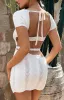 Summa White Knit Mini Dress sold by Beginning Boutique