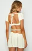 Summa White Knit Mini Dress sold by Beginning Boutique