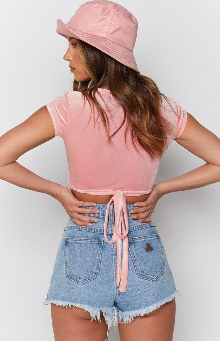 Charlee Crop Pink sold by Beginning Boutique product image thumbnail 6