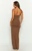 Jacinta Brown Maxi Dress sold by Beginning Boutique