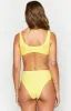 9.0 Swim Yellow Gingham St Lucia Bikini Top sold by Beginning Boutique