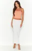 Kerrie Orange Rib Tube Top sold by Beginning Boutique