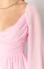 Tiffany Pink Long Sleeve Mini Dress sold by Beginning Boutique