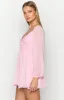 Tiffany Pink Long Sleeve Mini Dress sold by Beginning Boutique