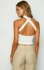 Rinna White Knit Halter Top sold by Beginning Boutique