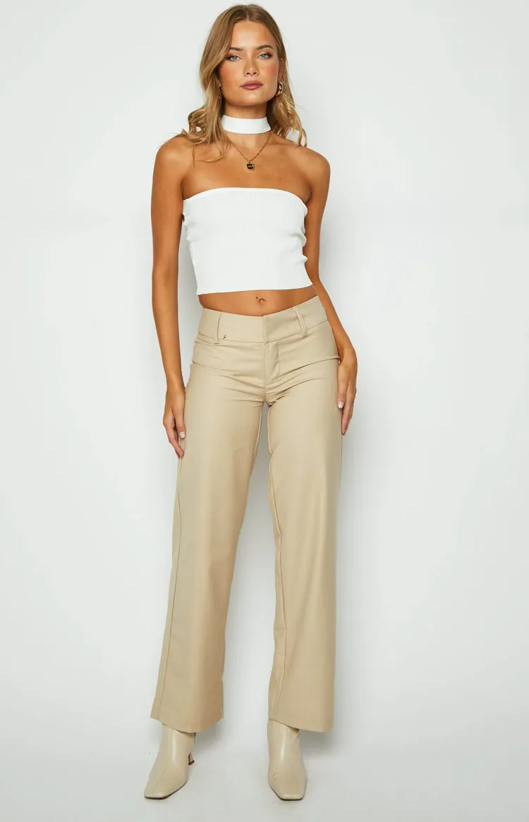 Rinna White Knit Halter Top sold by Beginning Boutique product image thumbnail 3