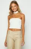 Rinna White Knit Halter Top sold by Beginning Boutique