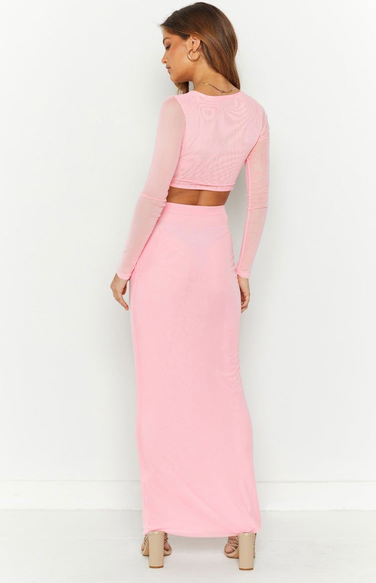 Percie Pink Maxi Skirt sold by Beginning Boutique product image thumbnail 6