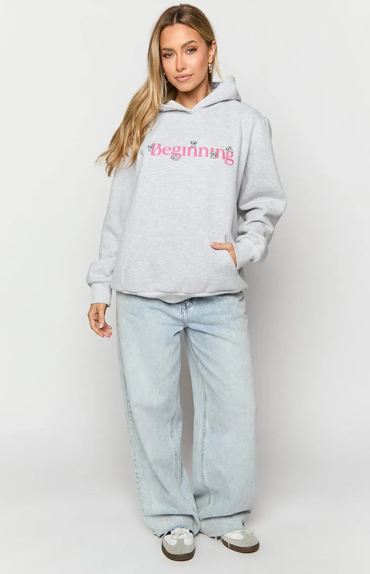 Beginning Grey Marl Koala Bubble Hoodie sold by Beginning Boutique product image thumbnail 2