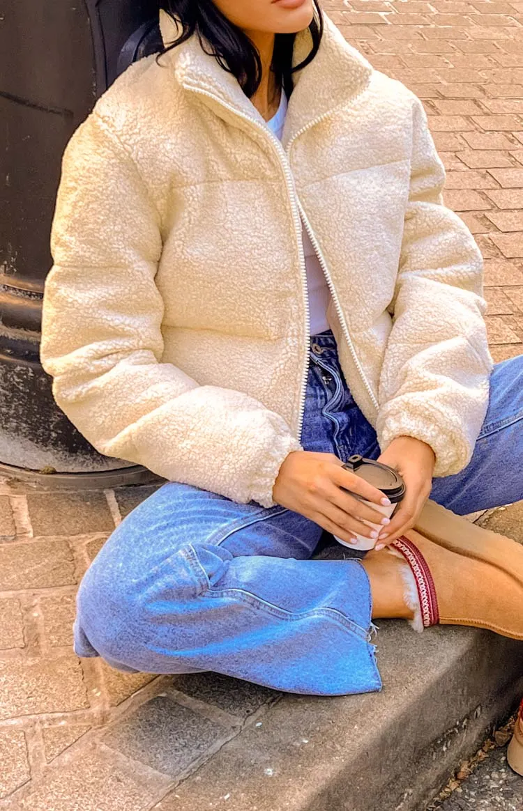 Laria Teddy Puffer Jacket sold by Beginning Boutique