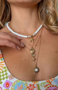 Mora Gold Layered Necklace sold by Beginning Boutique