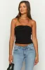 Like That Black Strapless Top sold by Beginning Boutique