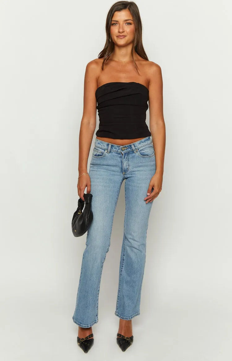 Like That Black Strapless Top sold by Beginning Boutique product image thumbnail 3