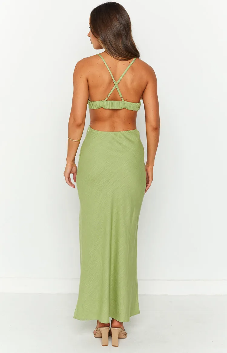 Lene Green Maxi Dress sold by Beginning Boutique product image thumbnail 5