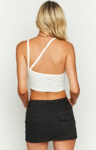Emilia Black Mini Skort sold by Beginning Boutique