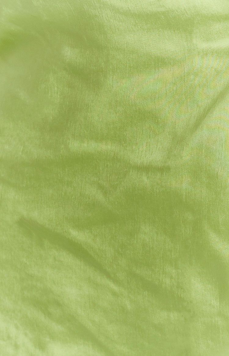 Livia Green Satin Shirt sold by Beginning Boutique product image thumbnail 6