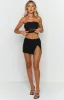 Gabe Black Mesh Mini Skirt sold by Beginning Boutique