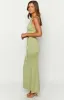 Zuri Khaki Maxi Dress sold by Beginning Boutique