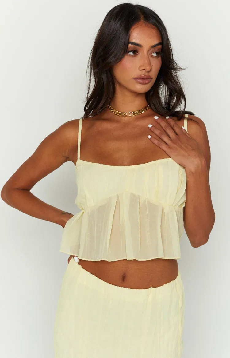 The Moment Yellow Cami Top sold by Beginning Boutique product image thumbnail 3