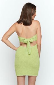 Ciela Lime Knit Mini Dress sold by Beginning Boutique