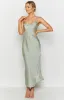 Taleah Cut Out Maxi Dress Sage sold by Beginning Boutique