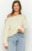 Bea Cream Sweater sold by Beginning Boutique