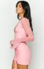 Scripture Pink Mesh Mini Dress sold by Beginning Boutique
