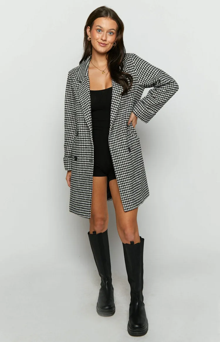 Shila Black and White Check Jacket sold by Beginning Boutique product image thumbnail 5