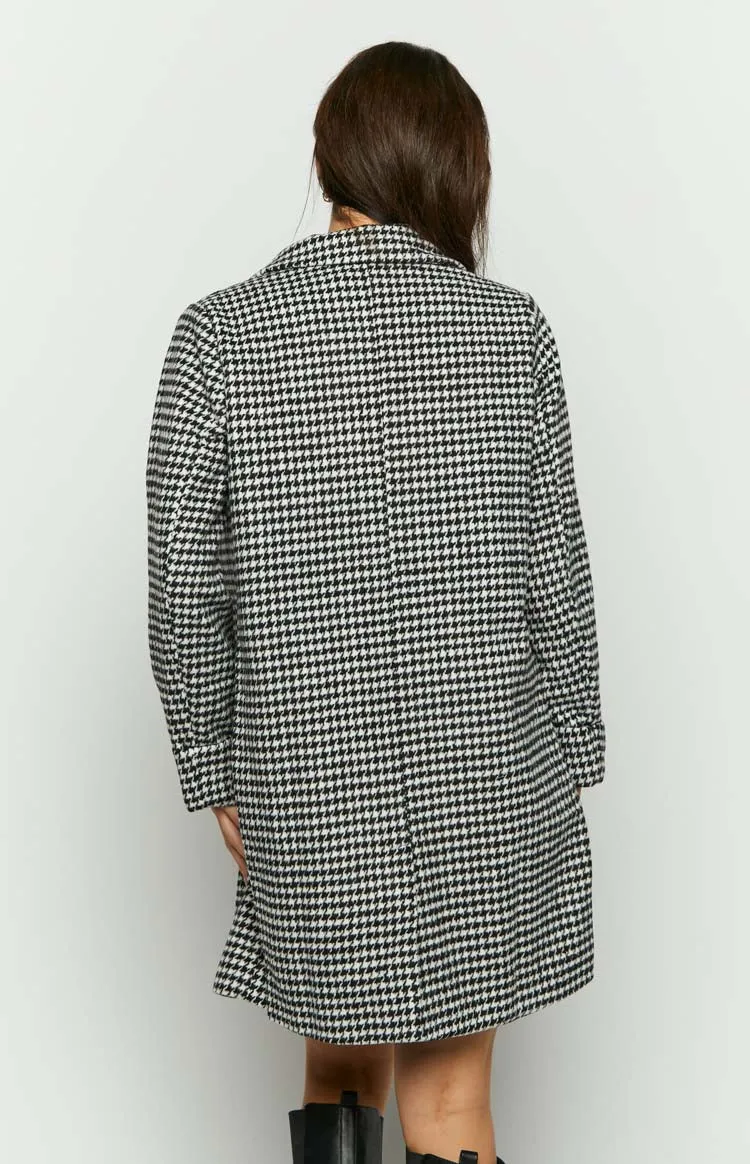 Shila Black and White Check Jacket sold by Beginning Boutique product image thumbnail 4