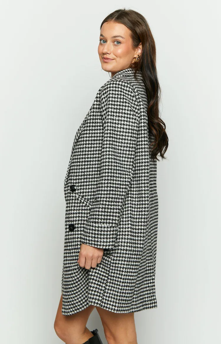 Shila Black and White Check Jacket sold by Beginning Boutique product image thumbnail 3