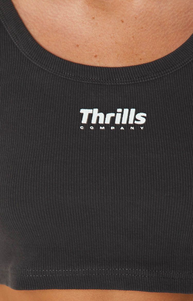 Thrills Paradox of Paradise Retro Heritage Black Crop Tank sold by Beginning Boutique product image thumbnail 6