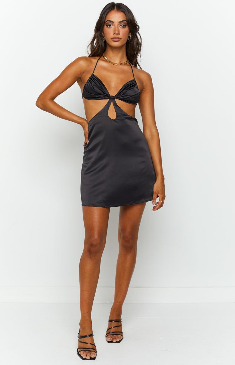 Fierra Black Mini Dress sold by Beginning Boutique product image thumbnail 3