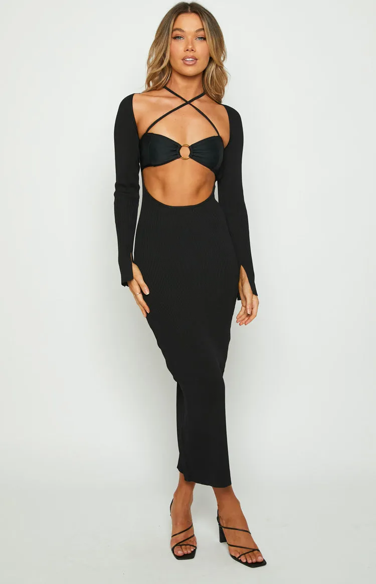Kylie Black Maxi Dress sold by Beginning Boutique product image thumbnail 3