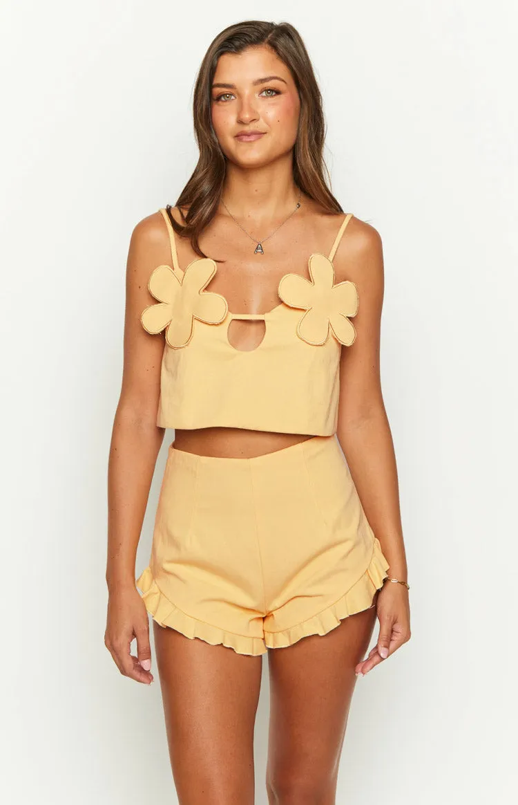 Petal Yellow Crop Top sold by Beginning Boutique product image thumbnail 3
