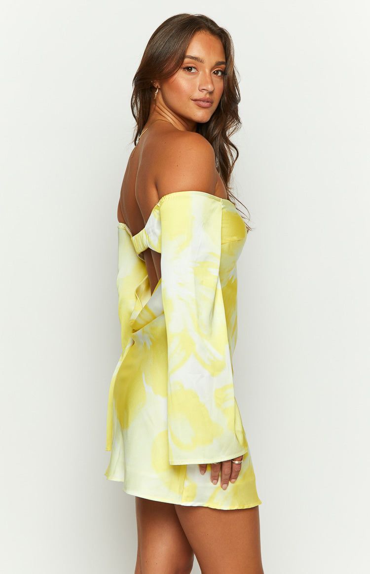 Gemina Yellow Mini Dress sold by Beginning Boutique product image thumbnail 3