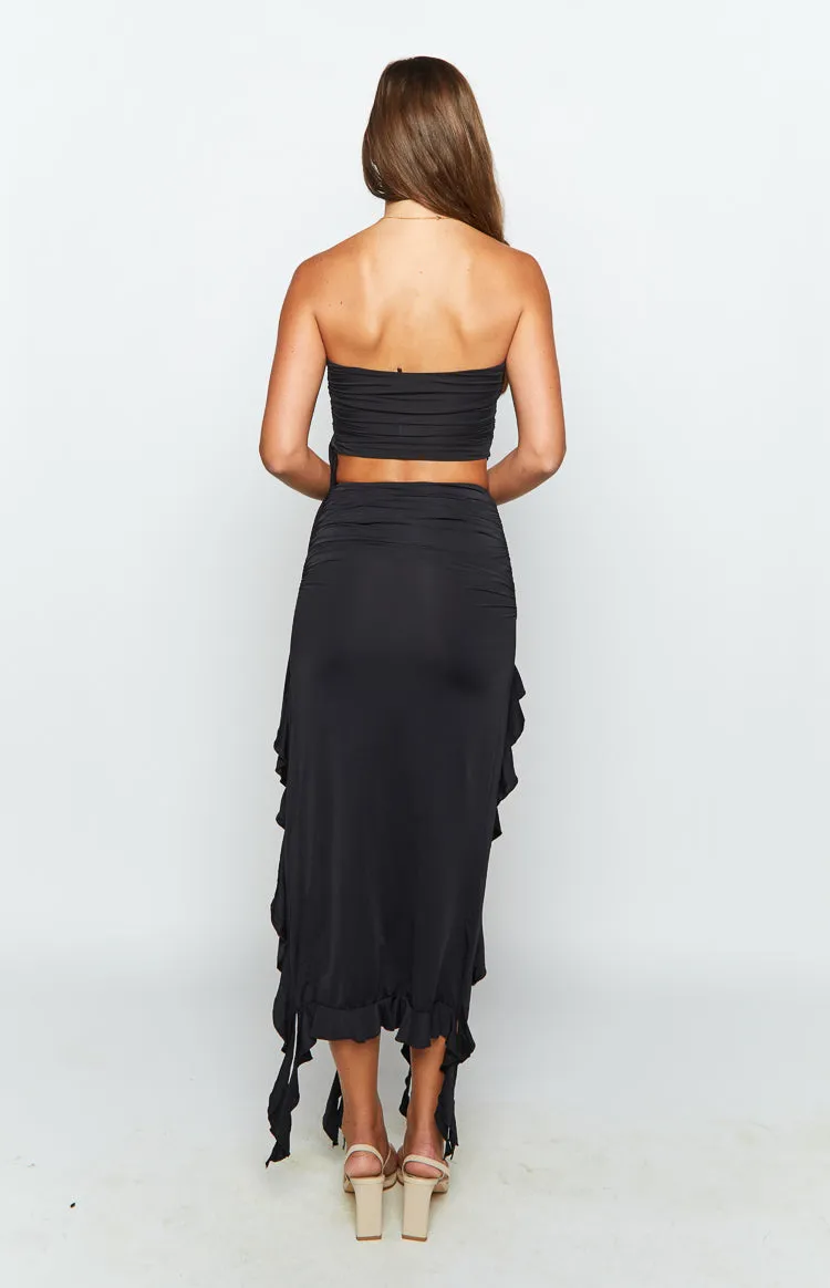 Lioness Rendezvous Black Maxi Skirt sold by Beginning Boutique product image thumbnail 5