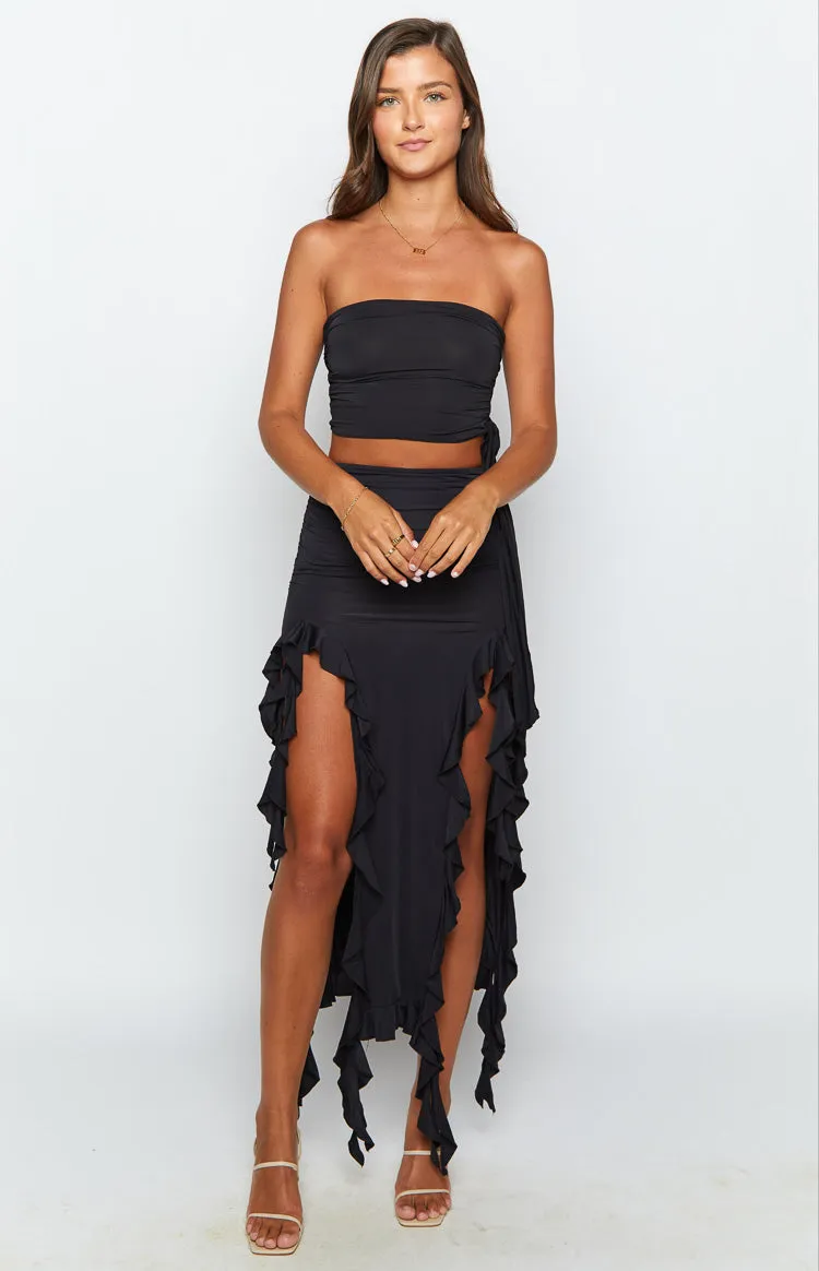 Lioness Rendezvous Black Maxi Skirt sold by Beginning Boutique product image thumbnail 3
