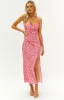 Eternal Pink Floral Formal Maxi Dress sold by Beginning Boutique