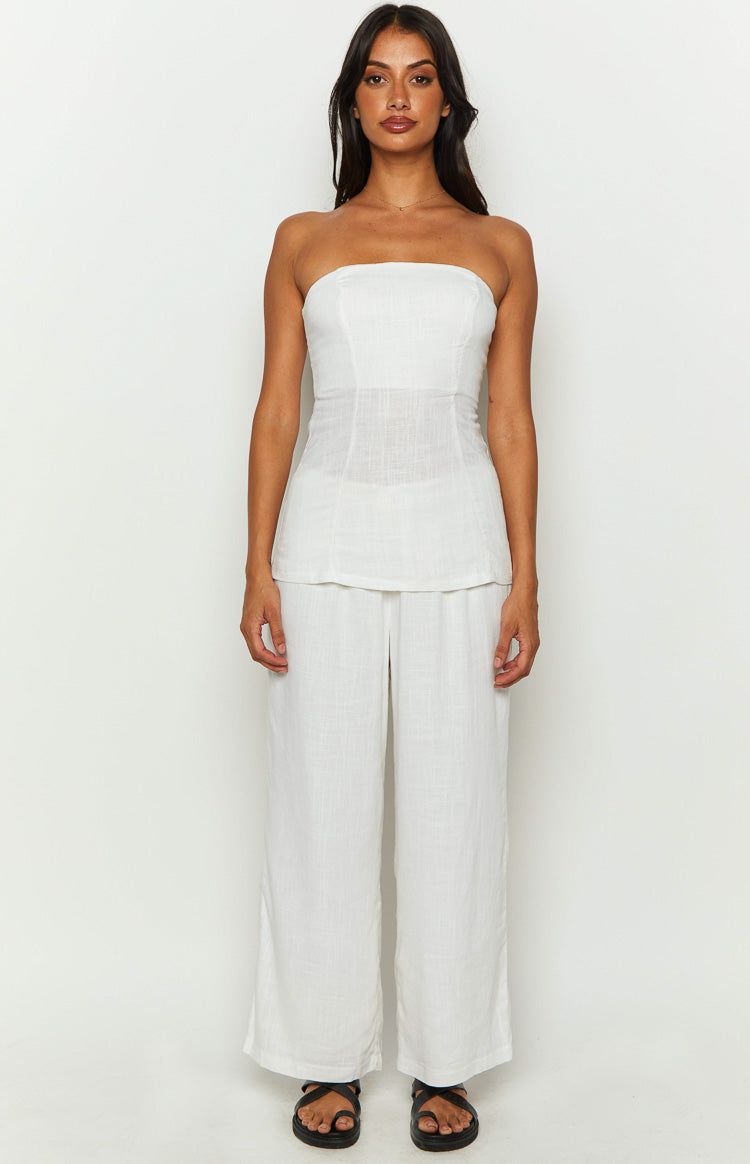 Lauri White Strapless Top sold by Beginning Boutique product image thumbnail 2