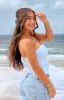 Daisy Blue Striped Tube Top sold by Beginning Boutique
