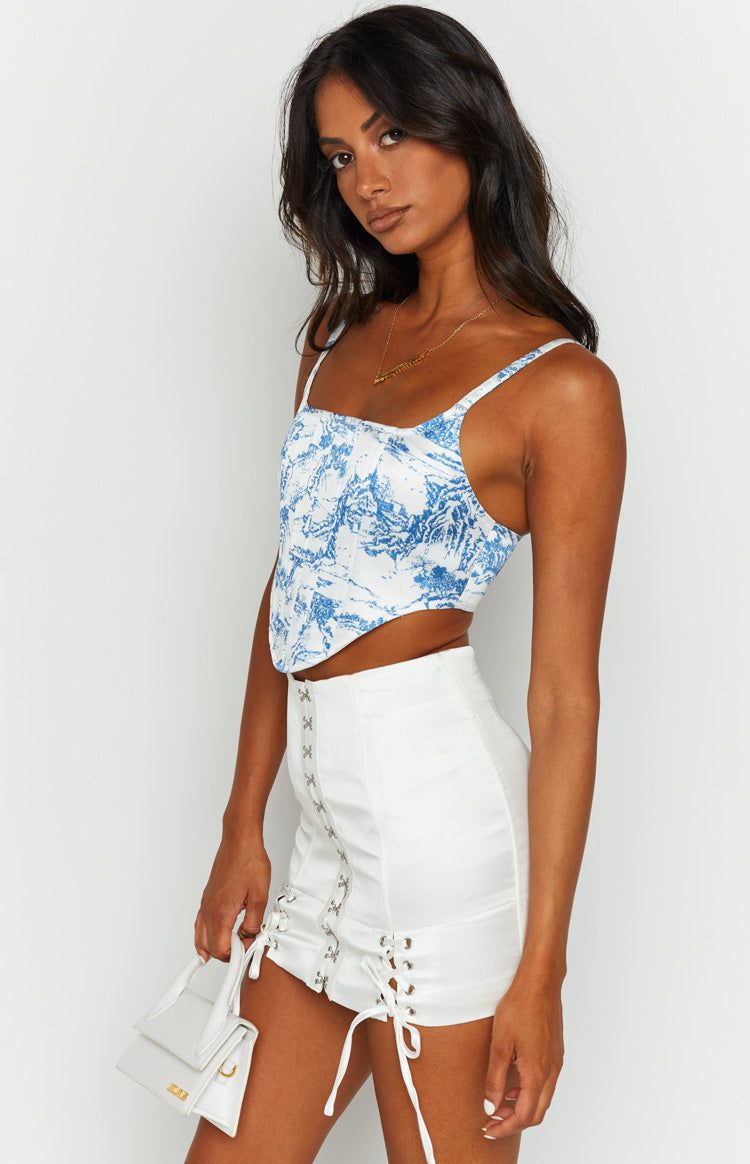 Lioness Tanis Corset Blue Porcelain sold by Beginning Boutique product image thumbnail 5