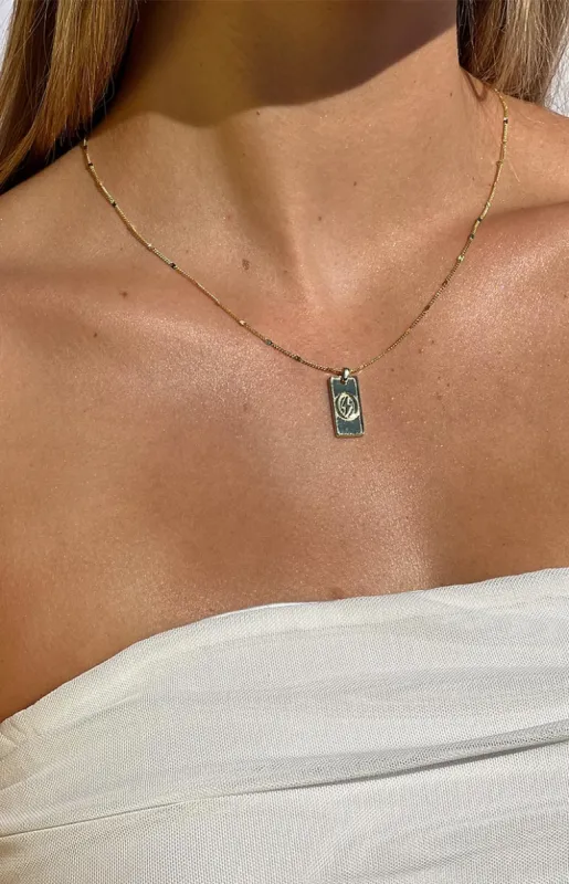 Lovestruck Lou Gold Poppy Necklace sold by Beginning Boutique