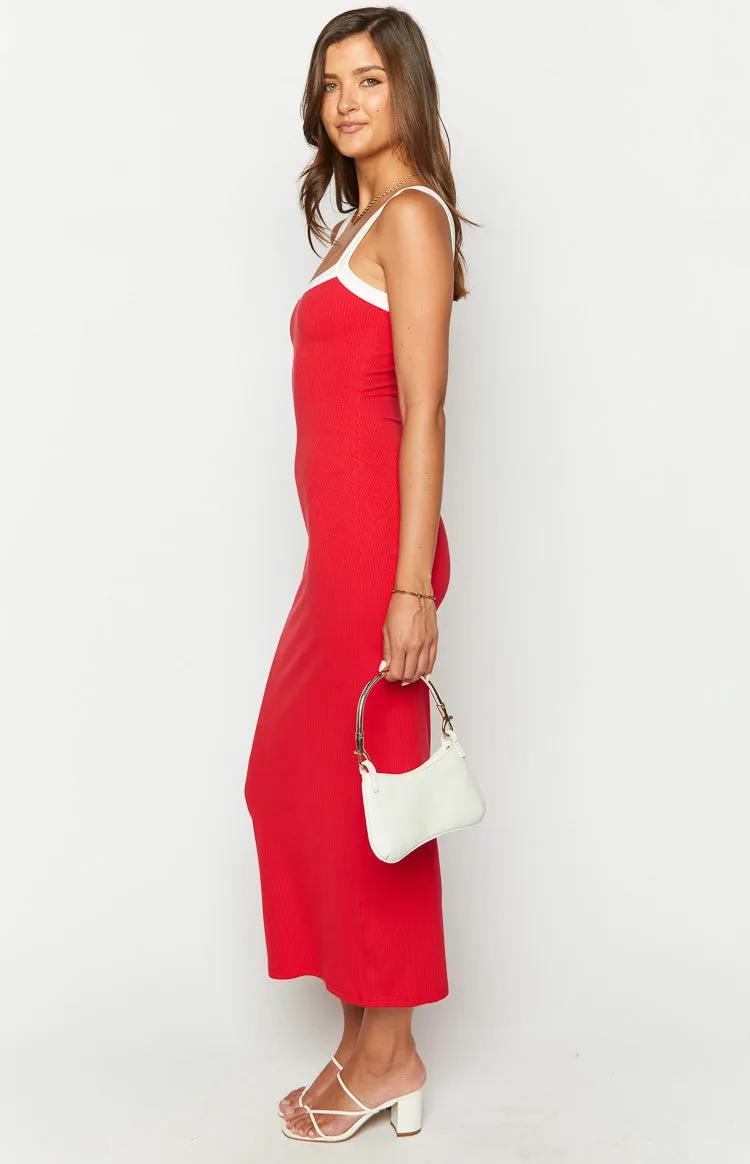 Cynthia Red Maxi Dress sold by Beginning Boutique product image thumbnail 4