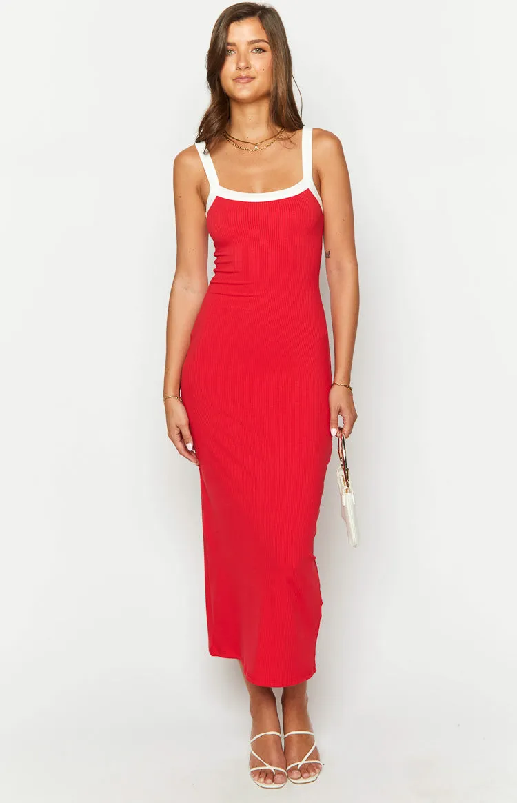 Cynthia Red Maxi Dress sold by Beginning Boutique product image thumbnail 2