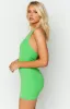 Brylin Green Halter Mini Dress sold by Beginning Boutique